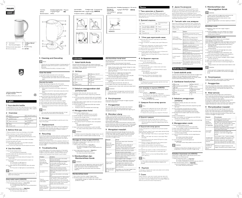 Imagen de la primera página del manual del dispositivo Daily Collection HD9308