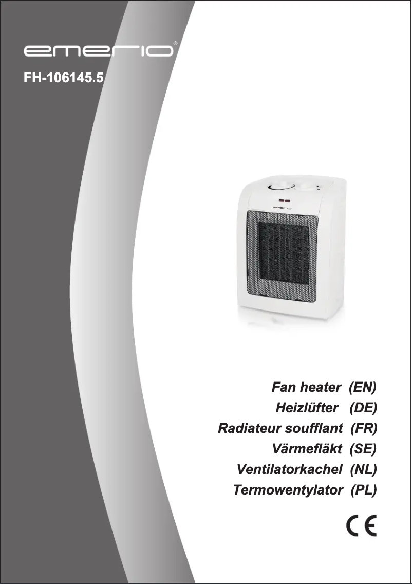 Page 1 de la notice Manuel utilisateur Emerio FAN-106145