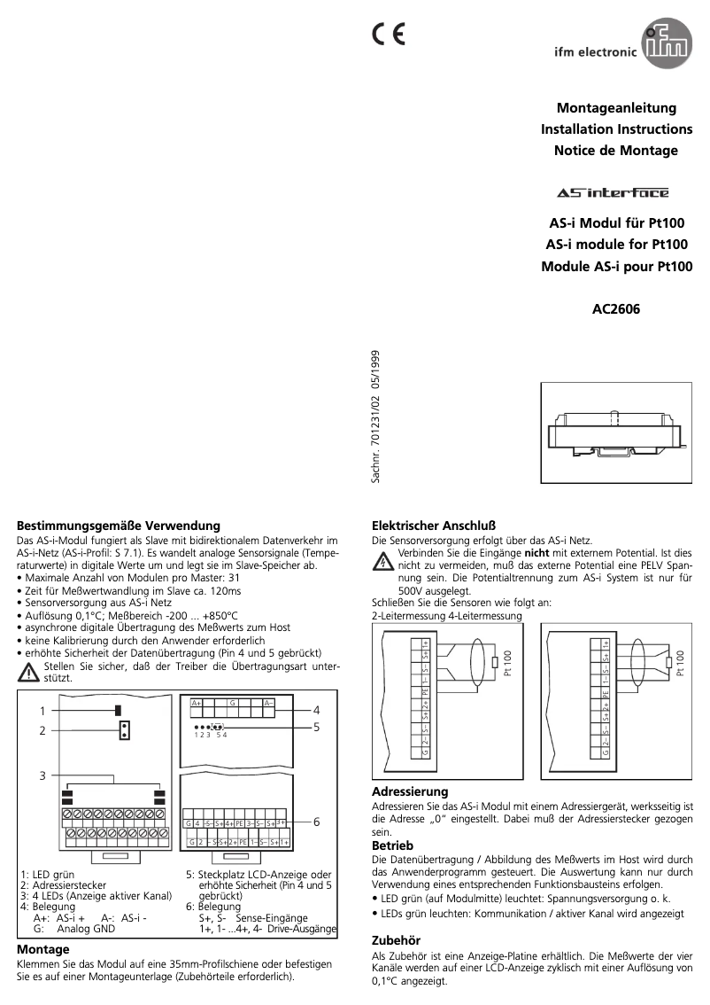 Image de la première page du manuel de l'appareil AC2606