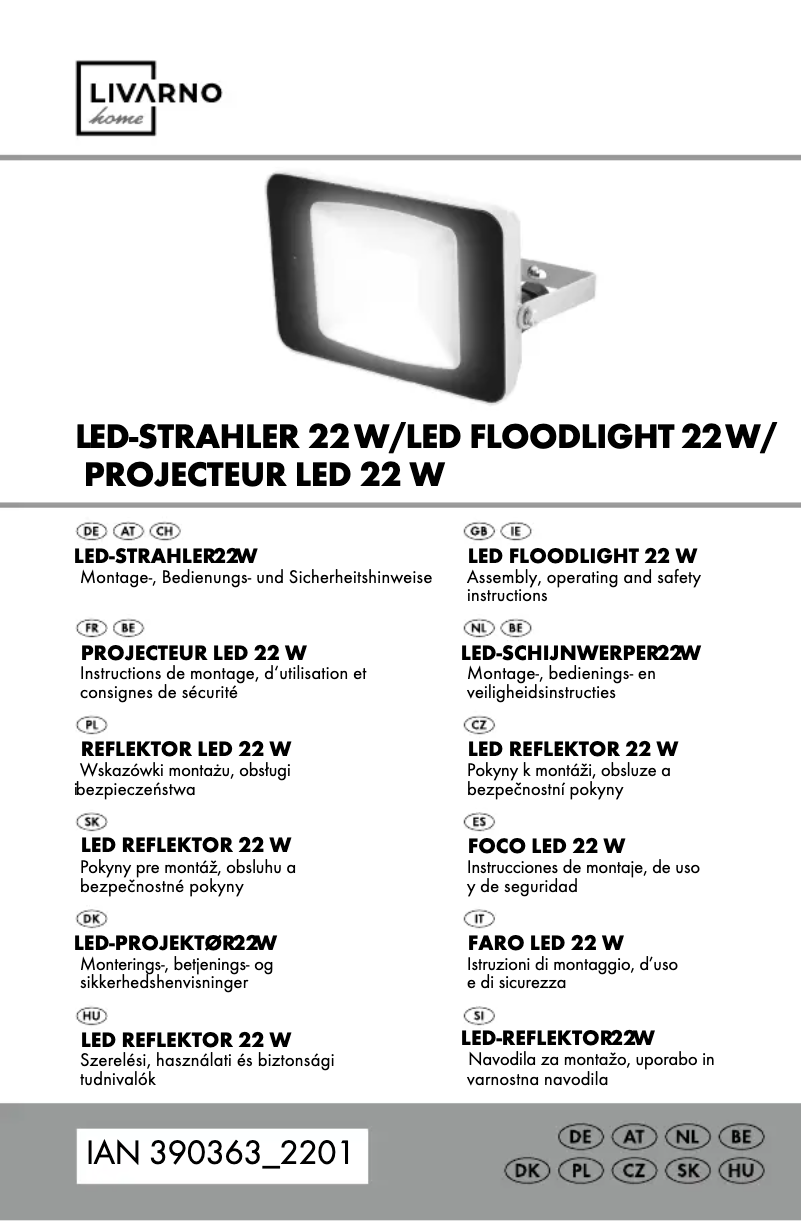 Page n°1 - Manuel utilisateur Livarno Lux HG09583A