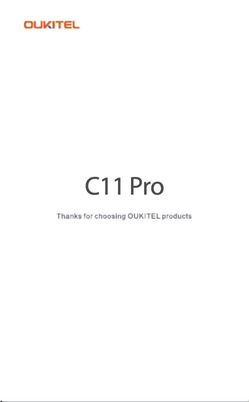 Page n°1 - Manuel utilisateur Oukitel C11 Pro
