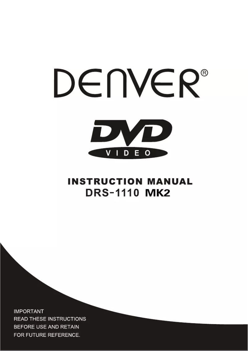 Página 1 del manual Manual de usuario Denver DRS-1110MK2