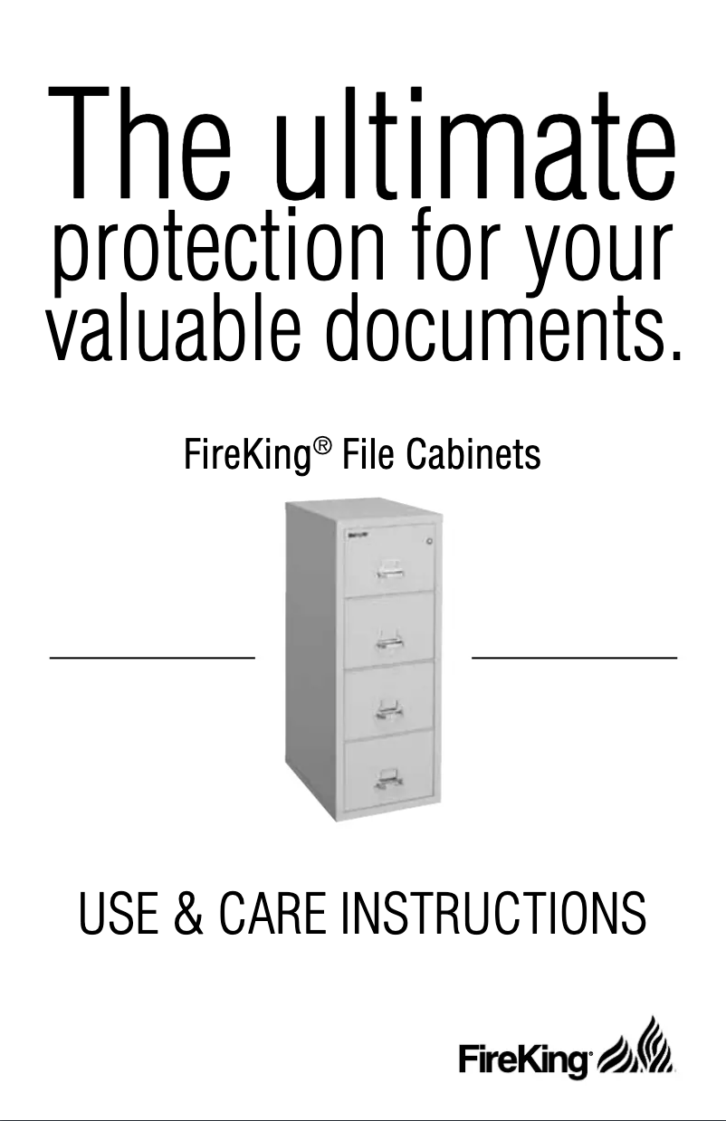 Page n°1 - Manuel utilisateur FireKing 4-2125-C