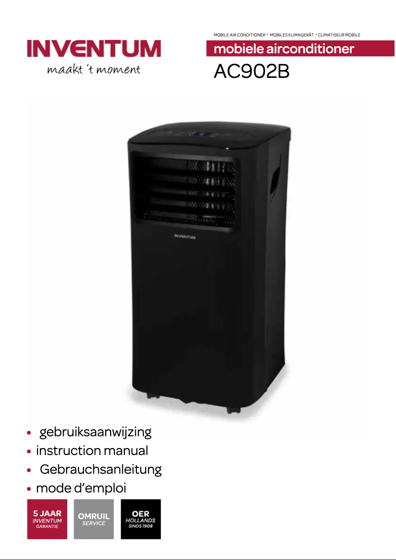 Image de la première page du manuel de l'appareil AC902B