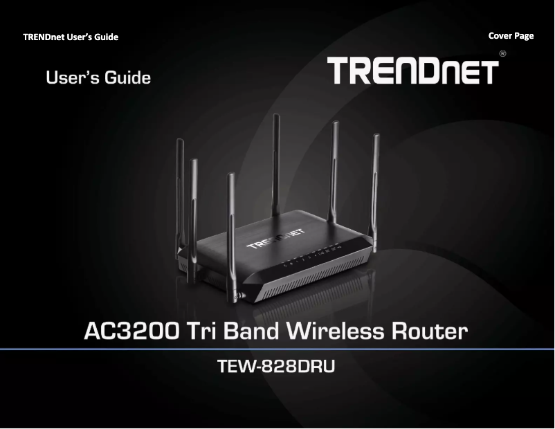 Image de la première page du manuel de l'appareil TEW-828DRU