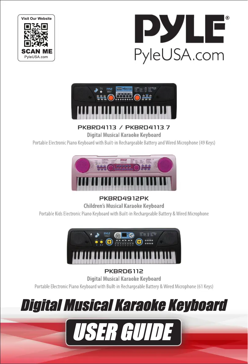 Page n°1 - Manuel utilisateur Pyle PKBRD4912PK