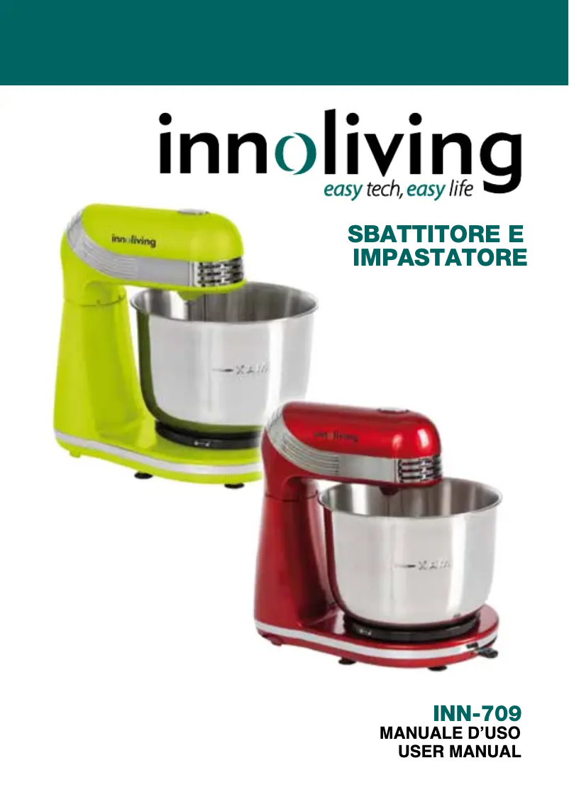 Image de la première page du manuel de l'appareil INN-709R