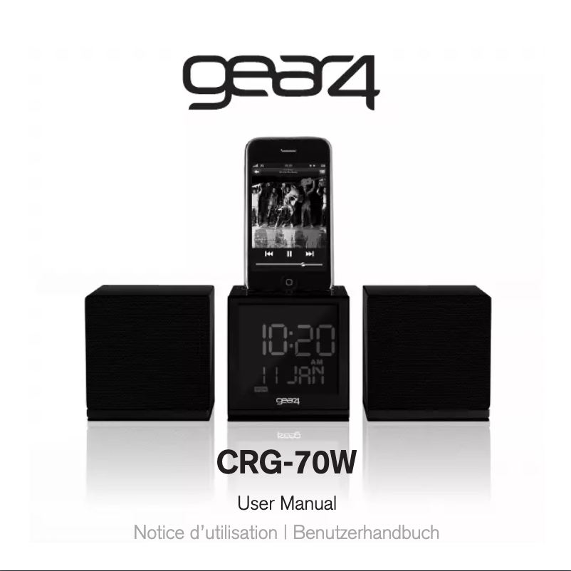 Page n°1 - Manuel utilisateur Gear4 CRG-70W