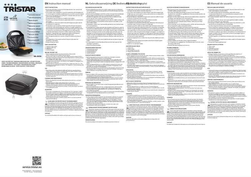 Image de la première page du manuel de l'appareil SA-3056