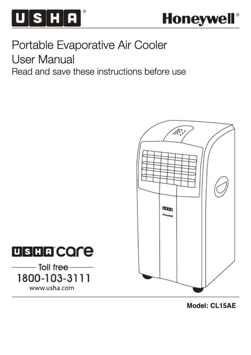 Page 1 de la notice Manuel utilisateur Honeywell CL15AE
