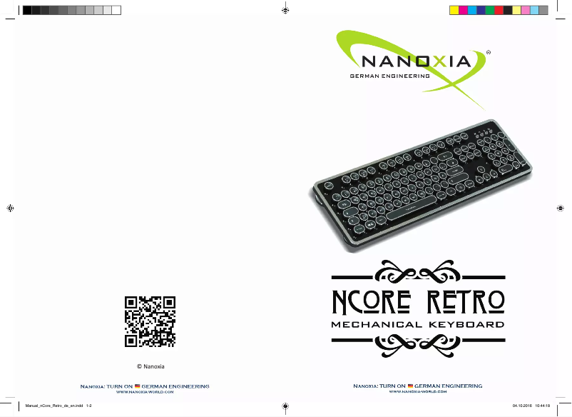 Page n°1 - Manuel utilisateur Nanoxia Ncore Retro