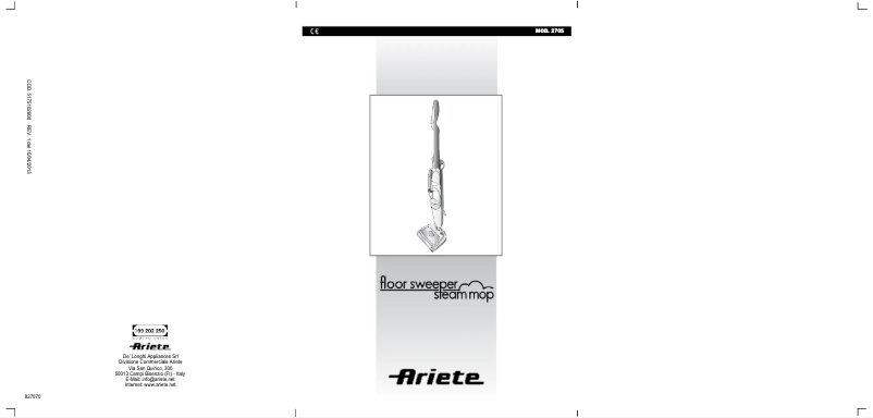 Page 1 de la notice Manuel utilisateur Ariete Floor 2705