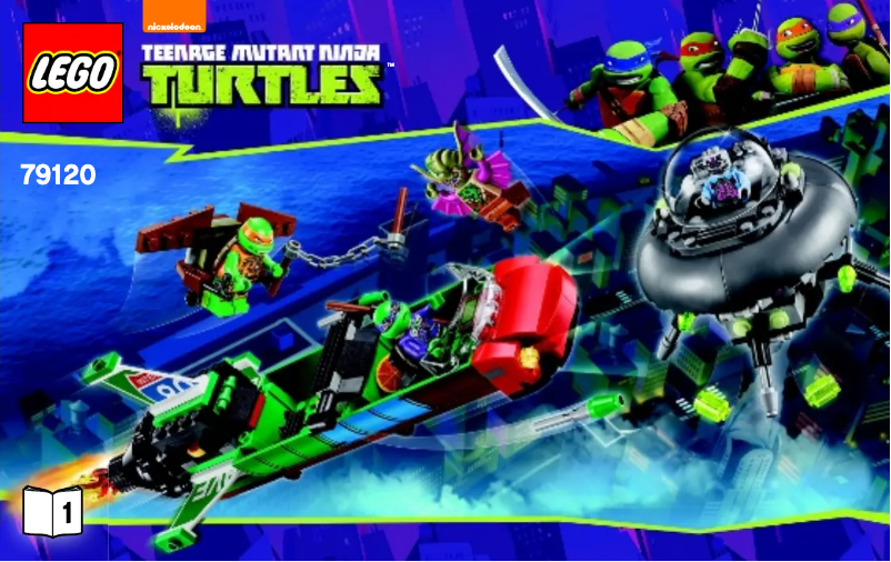 Page 1 de la notice Manuel utilisateur Lego Ninja Turtles 79120