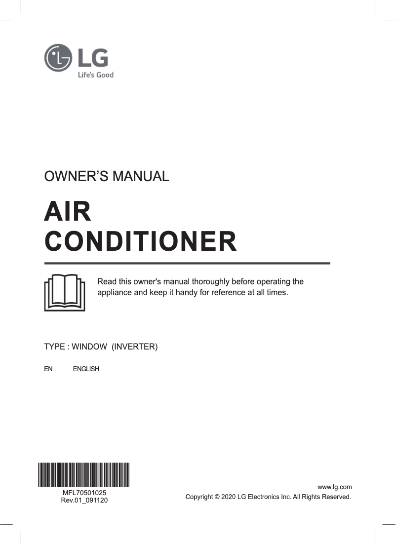 Page 1 de la notice Manuel utilisateur LG LA150EC
