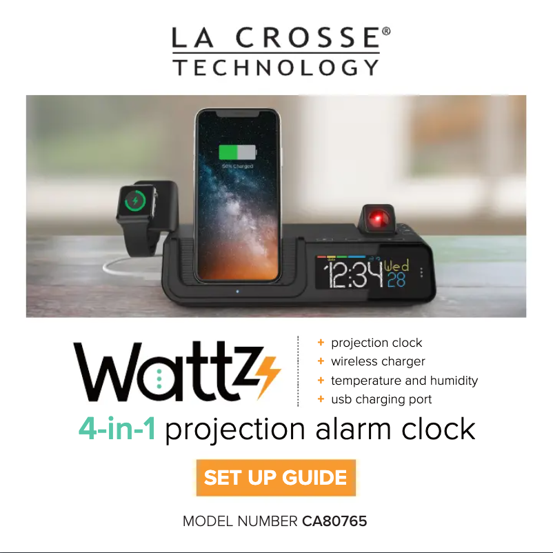 Page n°1 - Manuel utilisateur La Crosse Technology CA80765