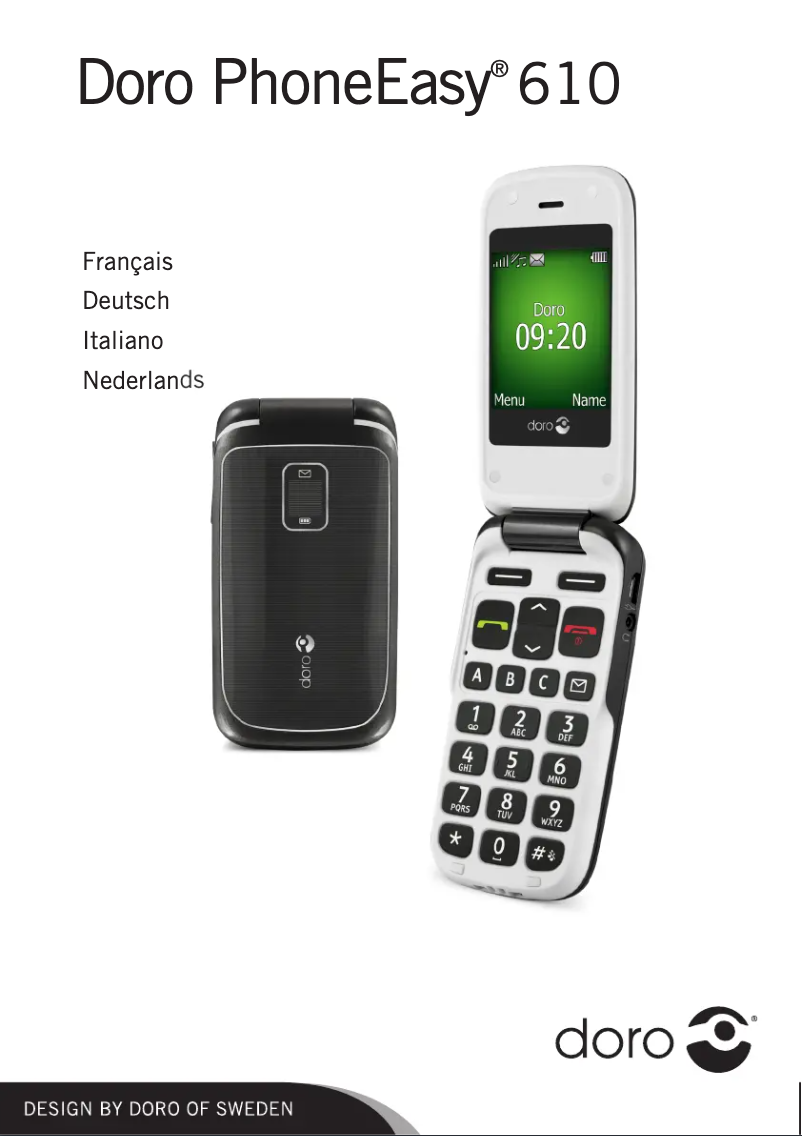 Page 1 de la notice Manuel utilisateur Doro PhoneEasy 610