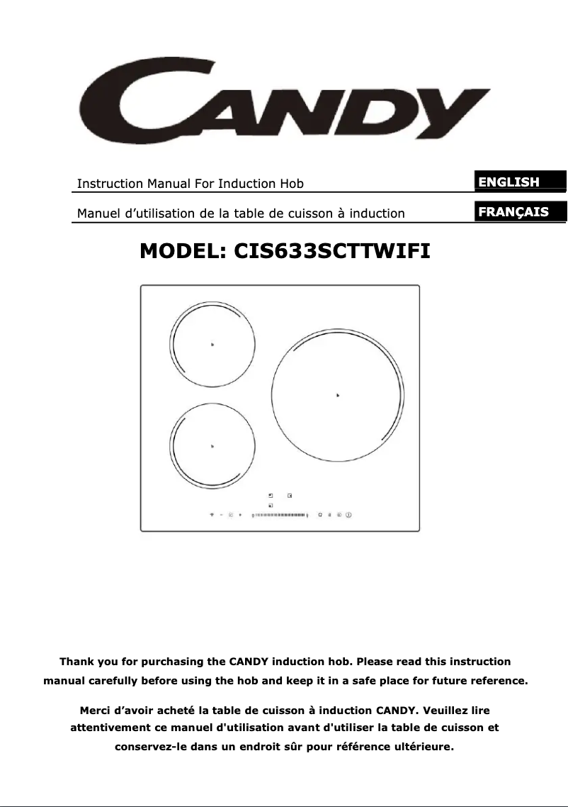 Image de la première page du manuel de l'appareil CIS633SCTTWIFI