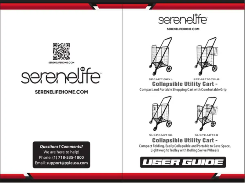 Page 1 de la notice Manuel utilisateur SereneLife SLSPCART44