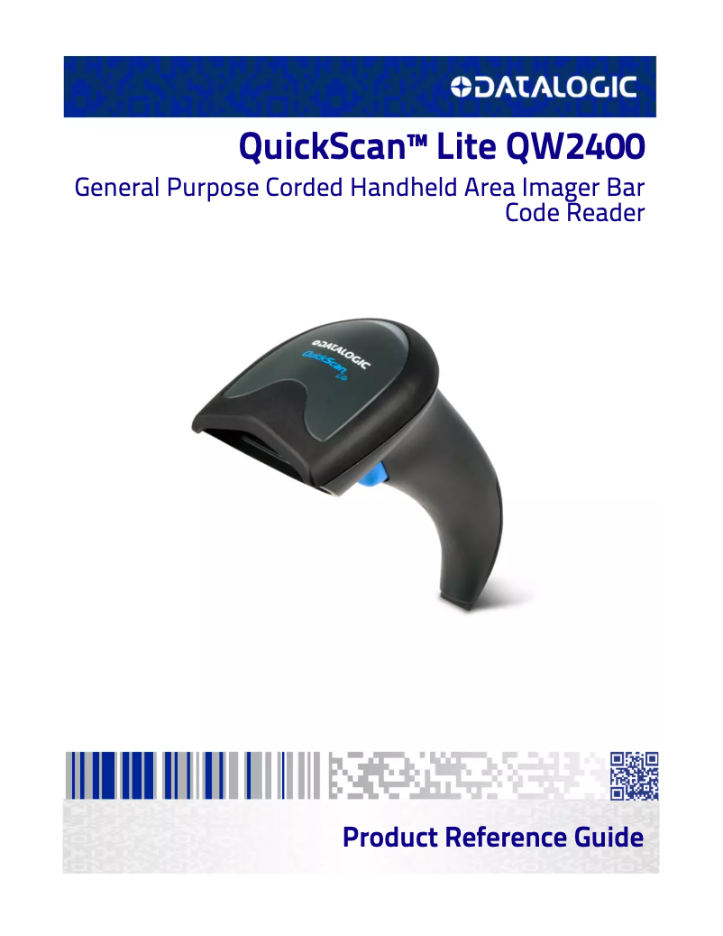 Image de la première page du manuel de l'appareil QuickScan Lite QW2470