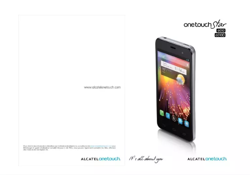 Página 1 del manual Manual de usuario Alcatel One Touch 6010