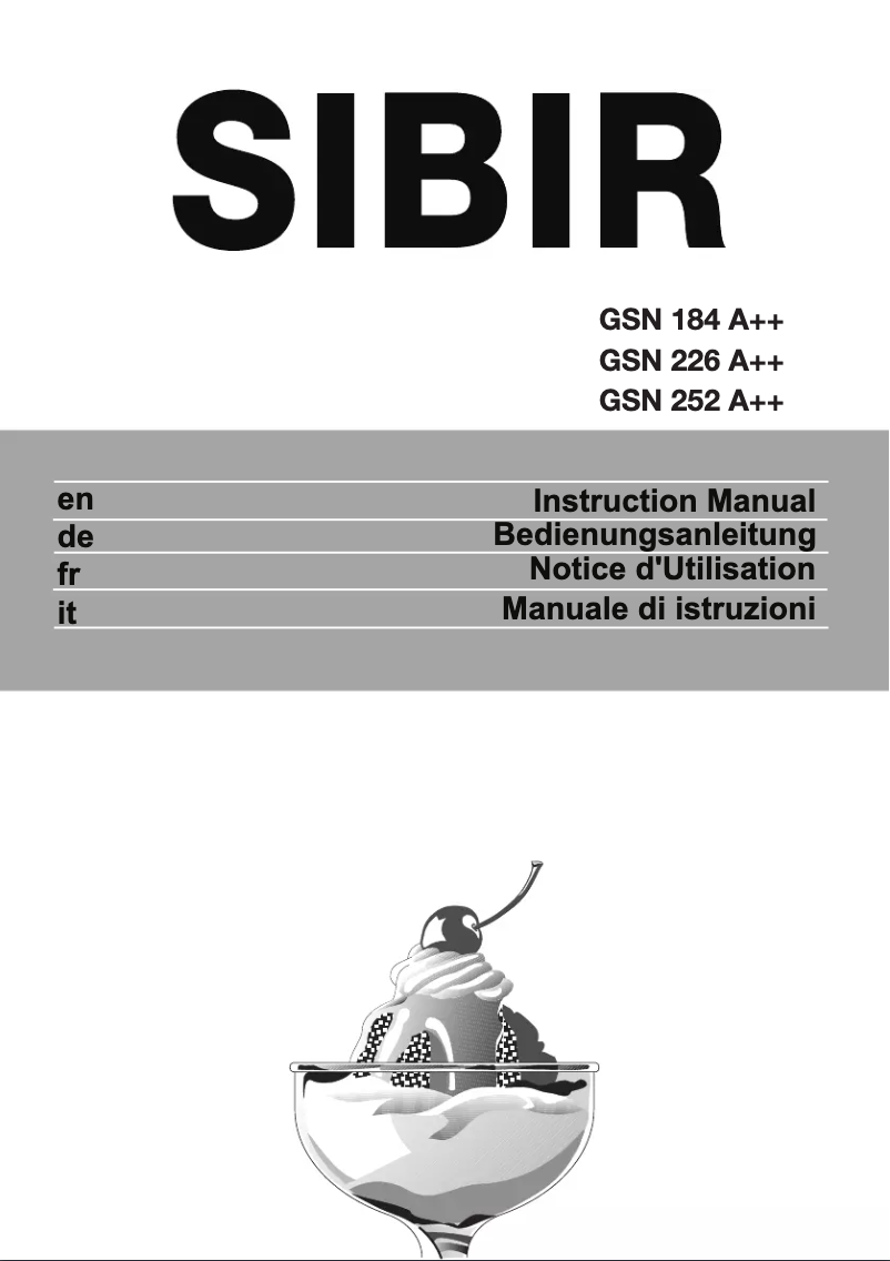 Page 1 de la notice Manuel utilisateur SIBIR GSN 226