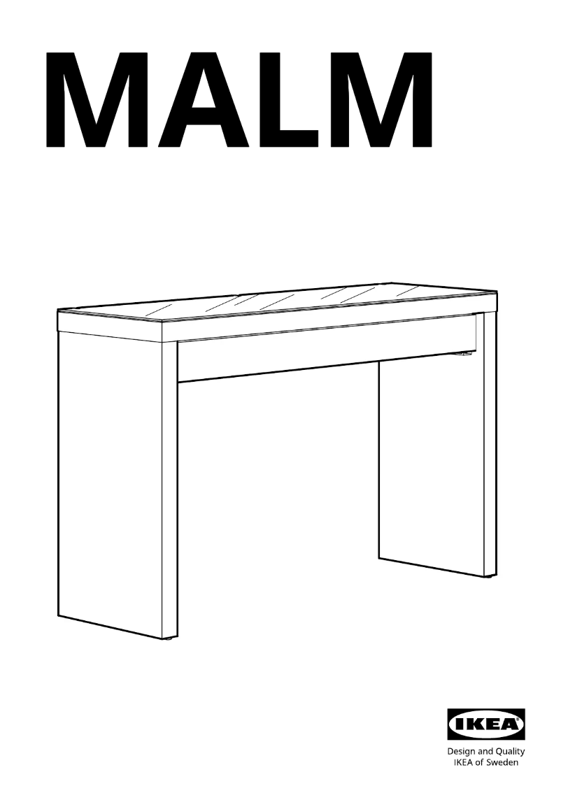 Page 1 de la notice Manuel utilisateur Ikea MALM 905.774.36