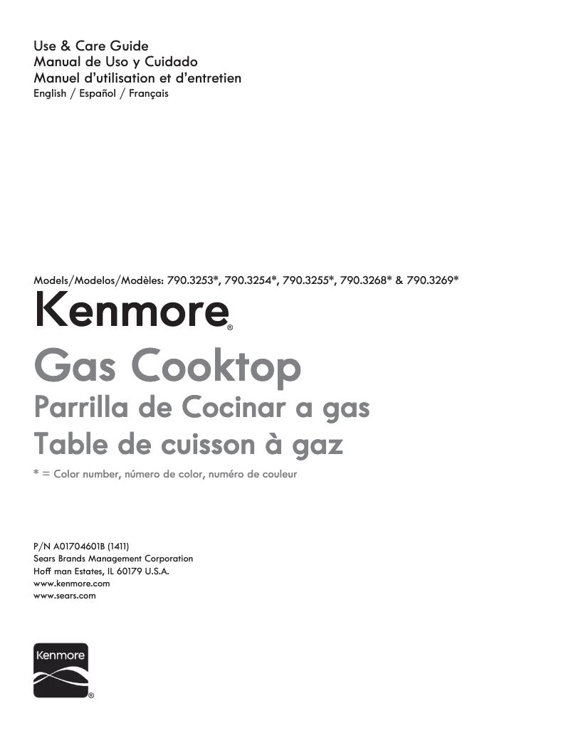 Página 1 del manual Manual de usuario Kenmore 790.32553