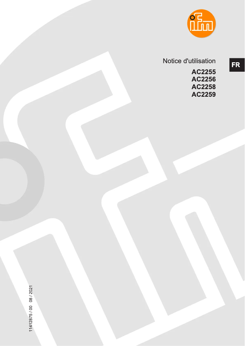 Page 1 de la notice Manuel utilisateur IFM AC2256