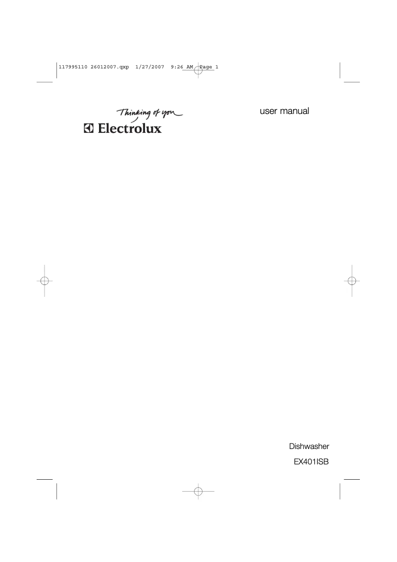 Image de la première page du manuel de l'appareil E:Line EX401ISB