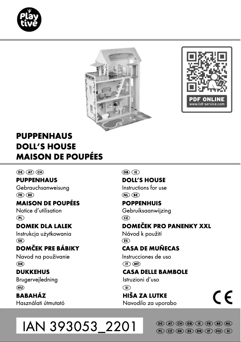 Page 1 de la notice Manuel utilisateur Playtive IAN 393053