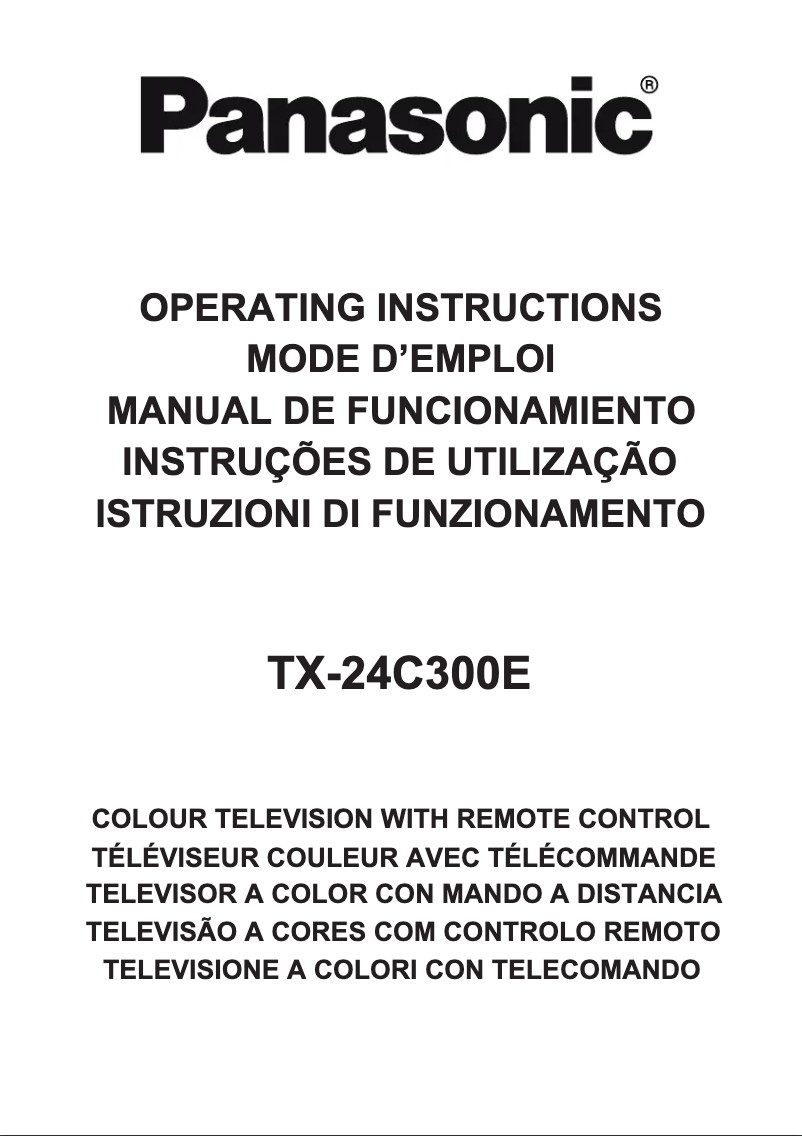 Page 1 de la notice Manuel utilisateur Panasonic Viera TX-24C300E