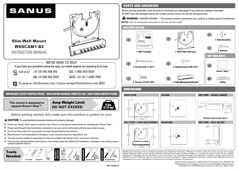 Image de la première page du manuel de l'appareil WSSCAM1-B2