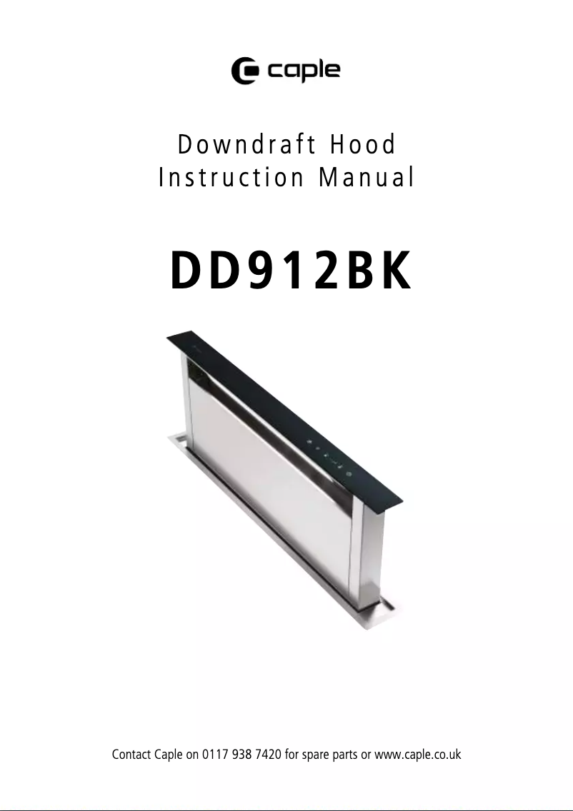 Page n°1 - Mode d'emploi Caple DD912BK