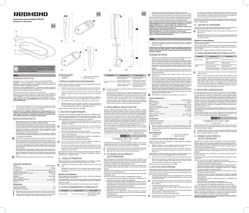 Página 1 del manual Manual de usuario Redmond SkyWater RSW-81S