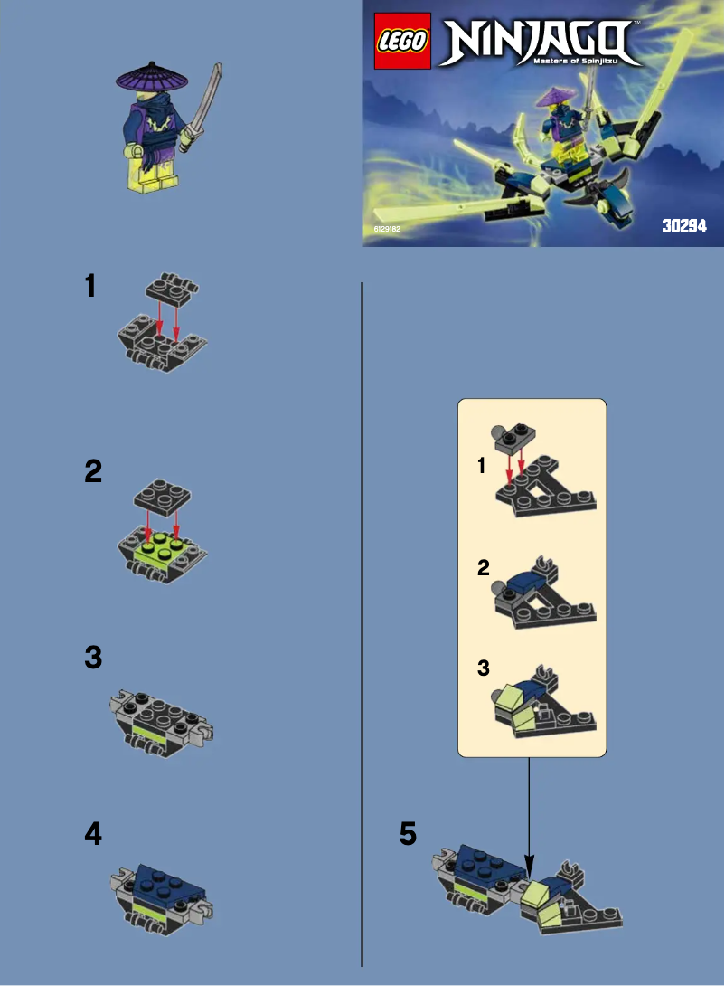 Page 1 de la notice Manuel utilisateur Lego The Cowler Dragon 30294