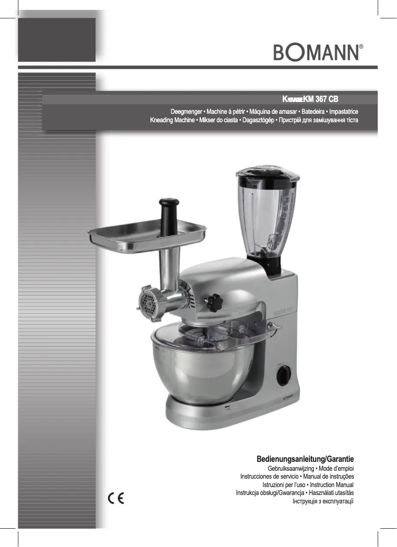 Page n°1 - Manuel utilisateur Bomann KM 367 CB