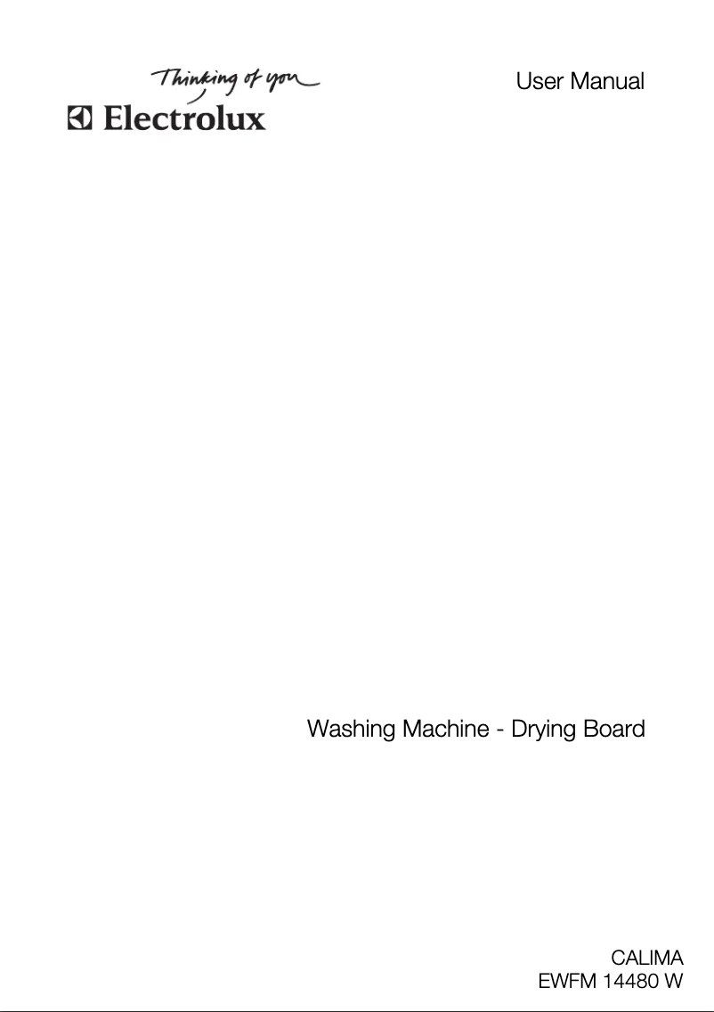 Page 1 de la notice Manuel utilisateur Electrolux EWFM 14480 W