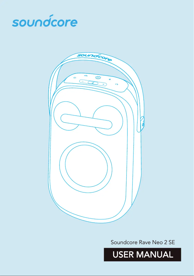 Page n°1 - Manuel utilisateur Soundcore Rave Neo 2 SE