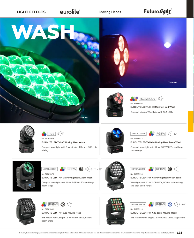 Page n°1 - Catalogue Eurolite LED TMH-X25