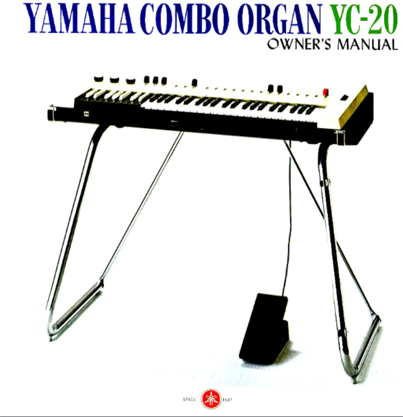 Page n°1 - Manuel utilisateur Yamaha YC-20