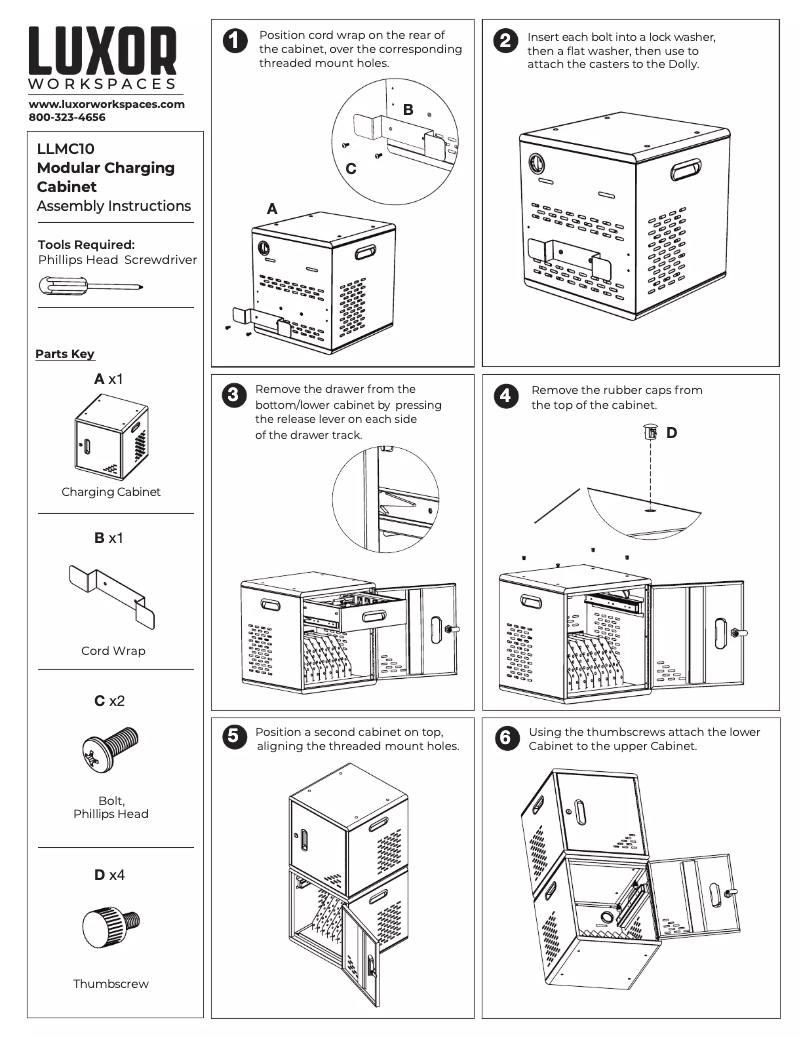Page 1 de la notice Manuel utilisateur Luxor LLMC10