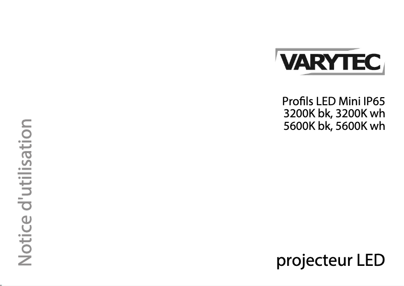 Page n°1 - Manuel utilisateur Varytec LED Profile Mini IP65