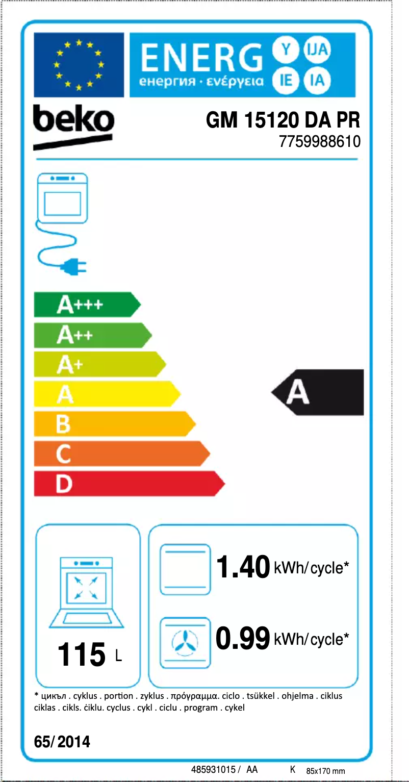 Image de la première page du manuel de l'appareil GM 15120 DA PR