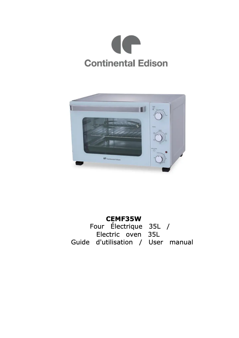 Image de la première page du manuel de l'appareil CEMF35W
