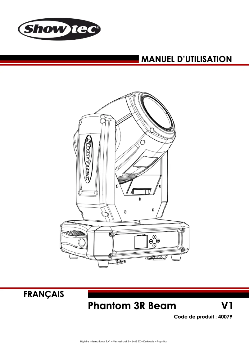 Image de la première page du manuel de l'appareil Phantom 3R Beam
