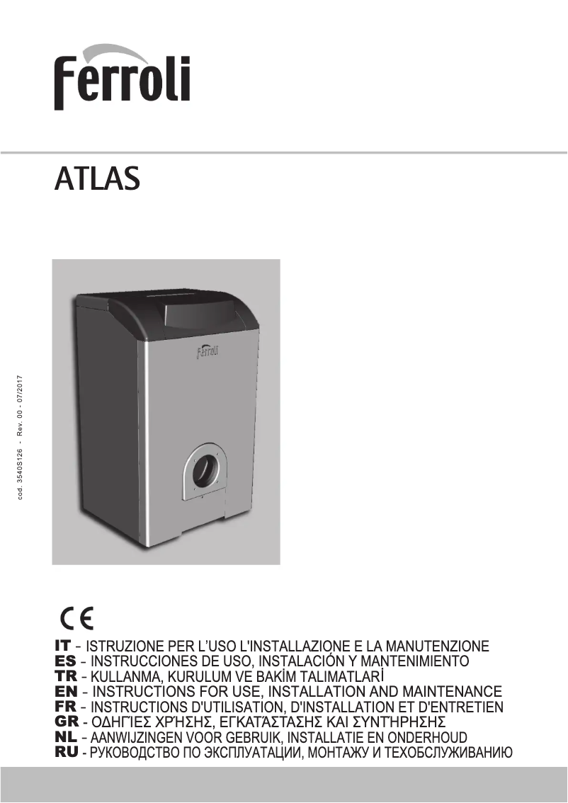 Page n°1 - Manuel utilisateur Ferroli Atlas