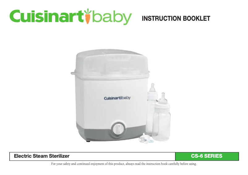 Image de la première page du manuel de l'appareil Baby CS-6