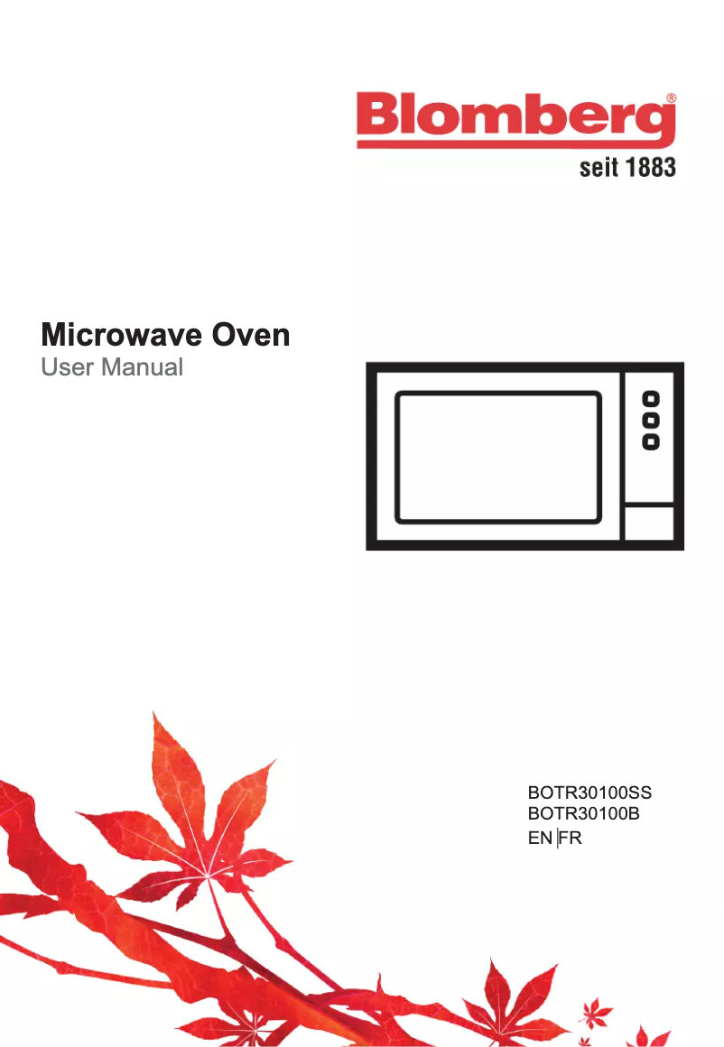 Page 1 de la notice Manuel utilisateur Blomberg BOTR30100SS