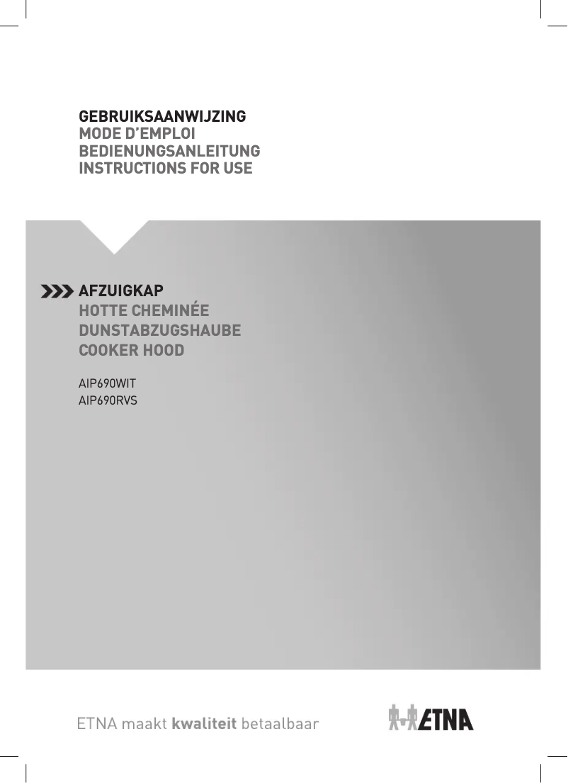 Page 1 de la notice Manuel utilisateur Etna AIP690WIT