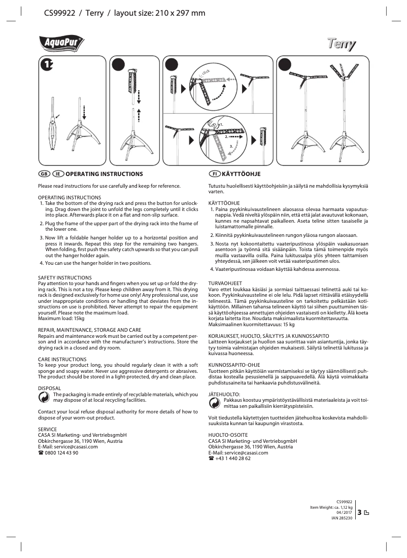 Image de la première page du manuel de l'appareil IAN 285230